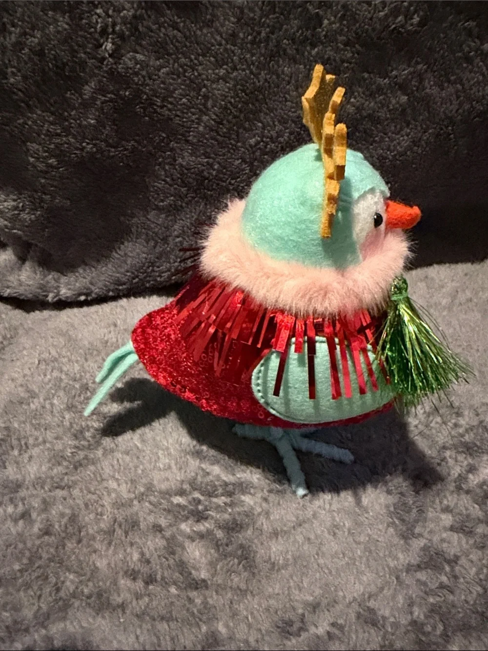 Target Wondershop 2025 Featherly Friends Bird Gala with Red Tinsel Dress